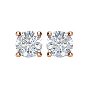 14K Rose 1/3 CTW Natural Diamond Stud Earrings