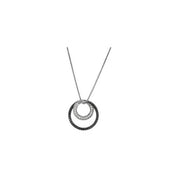 14K White Black Rhodium-Plated 1/6 CTW Diamond 18" Necklace