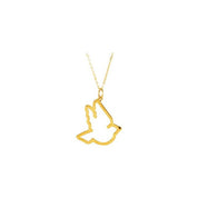 14K Yellow 1/4 CTW Natural Diamond Dove 16" Necklace