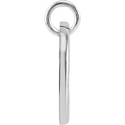 14K White .04 CTW Natural Diamond Posh Mommy? Initial I Pendant