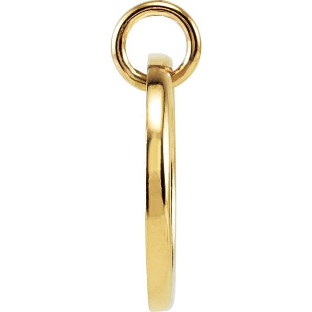 18K Yellow Vermeil .06 CTW Natural Diamond Posh Mommy? Initial L Pendant