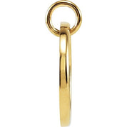 18K Yellow Vermeil .07 CTW Natural Diamond Posh Mommy? Initial V Pendant