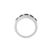 Black Rhodium-Plated 14K White 3/4 CTW Black & White Natural Diamond Ring