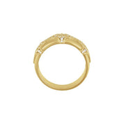 14K Yellow 1/2 CTW Natural Diamond Vintage-Inspired Ring