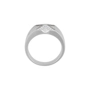 Sterling Silver 1/4 CTW Natural Black & White Diamond Ring