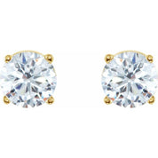 14K Yellow 2 CTW Natural Diamond Stud Earrings
