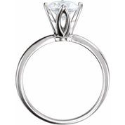 14K Yellow 1/4 CTW Natural Diamond Tulipset? Solitaire Engagement Ring