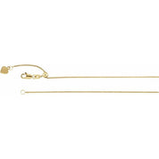 14K Yellow 1 mm Adjustable Wheat 16-22" Chain
