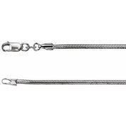 Sterling Silver 1.5 mm Snake 16" Chain