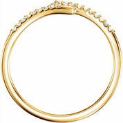 14K Yellow 1/8 CTW Natural Diamond Stackable Ring