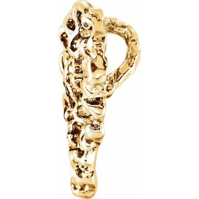 10K Yellow Heart Pendant