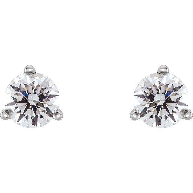 Platinum 1/4 CTW Natural Diamond Earrings