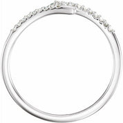 Sterling Silver 1/8 CTW Natural Diamond Stackable Ring