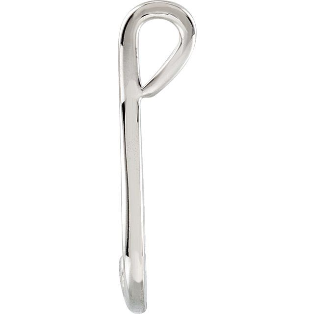 Sterling Silver .06 CTW Natural Diamond Teardrop Pendent