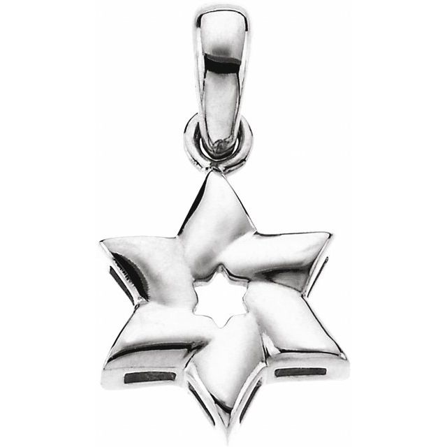 Sterling Silver Star of David Pendant