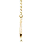 14K Yellow Script Initial I 16" Necklace