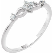 Natural Diamond Promise Ring in 10K and 14K Gold