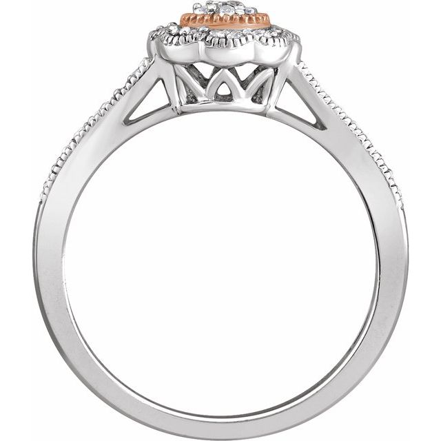 Natural Diamond Promise Ring in 10K and 14K Gold