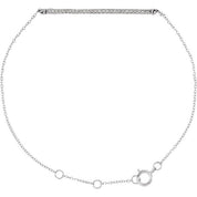 14K White 1/6 CTW Natural Diamond 6-8" Bracelet