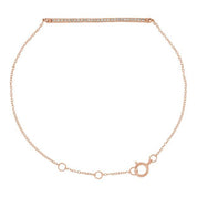 14K Rose 1/6 CTW Natural Diamond 6-8" Bracelet