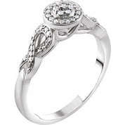 Natural Diamond Promise Ring in 10K and 14K Gold