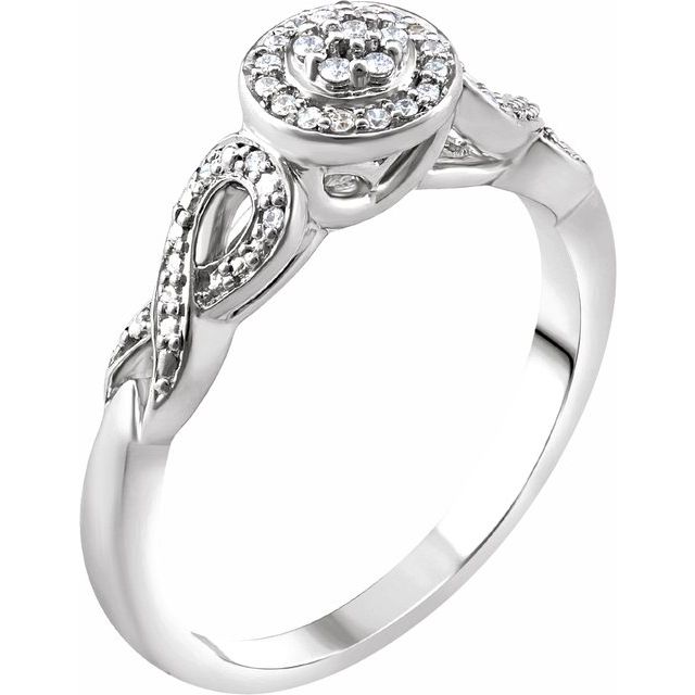Natural Diamond Promise Ring in 10K and 14K Gold