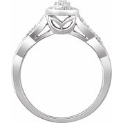 Natural Diamond Promise Ring in 10K and 14K Gold
