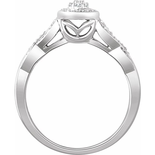 Natural Diamond Promise Ring in 10K and 14K Gold