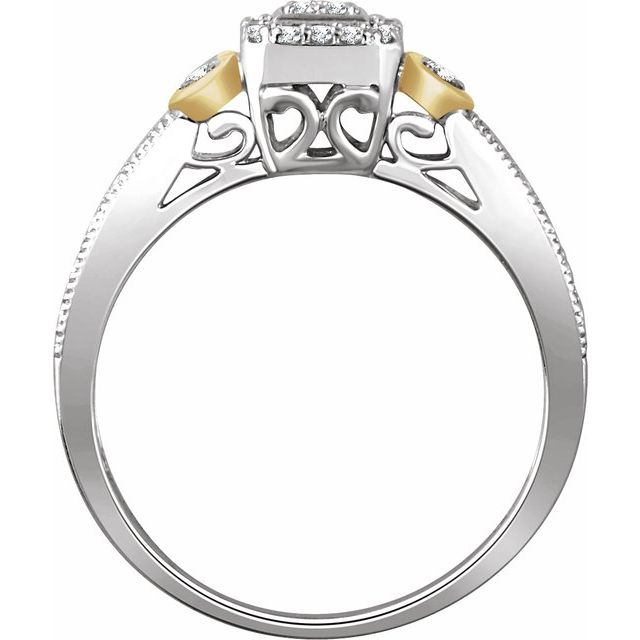 Natural Diamond Promise Ring in 10K and 14K Gold