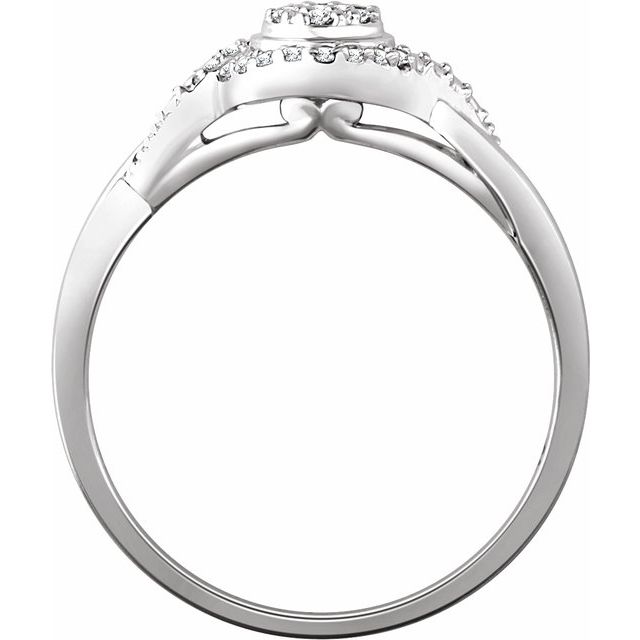 Natural Diamond Promise Ring in 10K and 14K Gold