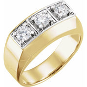 14K Yellow/White 9/10 CTW Natural Diamond Ring