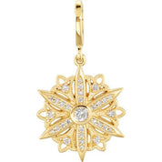 14K Yellow 1/3 CTW Natural Diamond Charm