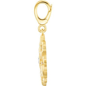 14K Yellow 1/3 CTW Natural Diamond Charm