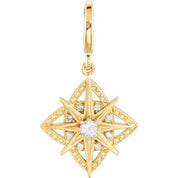 14K Yellow 1/6 CTW Natural Diamond Charm