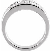 14K White .05 CT Natural Diamond Ring