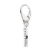 14K White .07 CTW Natural Diamond Horseshoe Charm