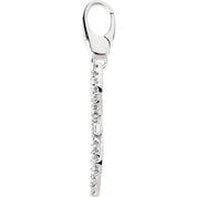 14K White 1/3 CTW Natural Diamond Dragonfly Charm