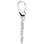 14K White 1/8 CTW Natural Diamond Star Charm