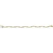 14K Yellow/White 1/2 CTW Natural Diamond Line 7" Bracelet