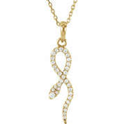 14K Yellow 1/6 CTW Natural Diamond 16" Necklace