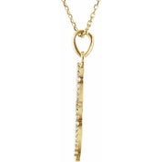 14K Yellow 1/6 CTW Natural Diamond 16" Necklace