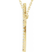 14K Yellow 1/5 CTW Natural Diamond Apple 16" Necklace