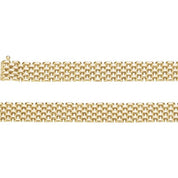 14K Yellow 10.25 mm Panther 17" Chain