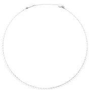 White 3 mm Satin Twist Adjustable 16-18" Necklace