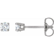 14K White 1/6 CTW Natural Diamond Stud Earrings