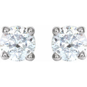 14K White 1/4 CTW Natural Diamond Stud Earrings