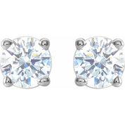 14K White 1/3 CTW Natural Diamond Stud Earrings