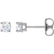 14K White 1/2 CTW Natural Diamond Stud Earrings