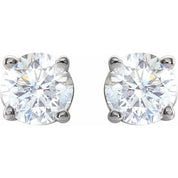 14K White 1/2 CTW Natural Diamond Stud Earrings