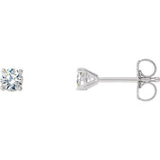 14K White 1/5 CTW Lab-Grown Diamond 4-Prong Stud Earrings